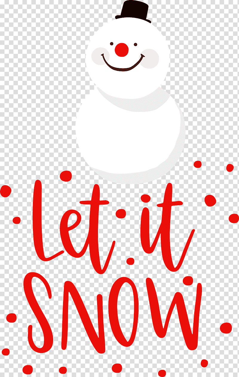 Let it Snow Snow Snowflake, Christmas Tree, Christmas Day, Snowman, Santa Claus, Christmas Ornament M, Santa Claus M transparent background PNG clipart