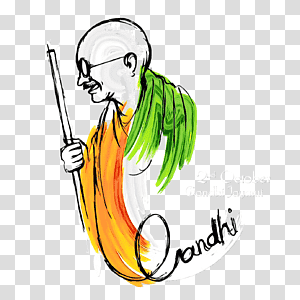 Happy Gandhi Jayanti Drawing Easy//How to Draw Gandhi Jayanti Poster// Gandhiji's Slogan on Ahimsa - YouTube