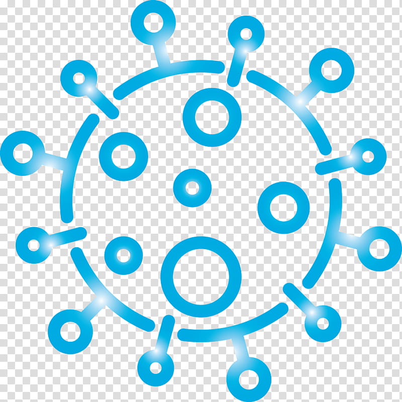 covid virus coronavirus flu corona, Blue, Aqua, Circle, Turquoise, Text, Line, Azure transparent background PNG clipart