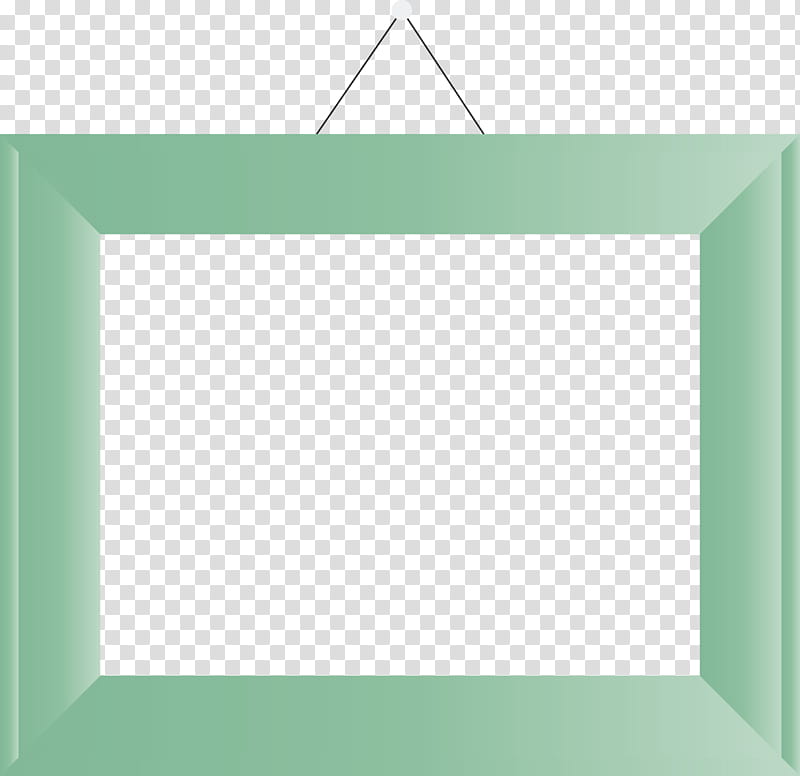 Frame Frame Hanging Frames, Frame, Frame, Hanging Frames, Angle, Line, Green, Area transparent background PNG clipart