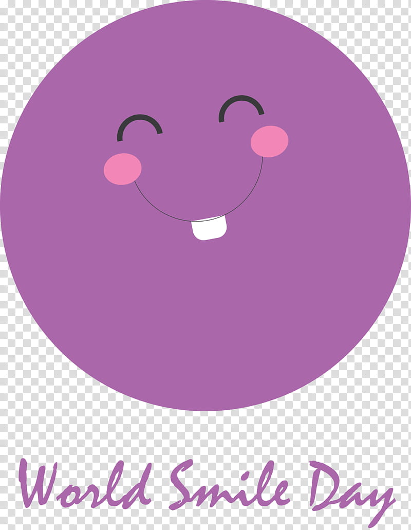 World Smile Day Smile Day Smile, Cartoon, Circle, Smiley, Meter, Lavender, Analytic Trigonometry And Conic Sections, Mathematics transparent background PNG clipart