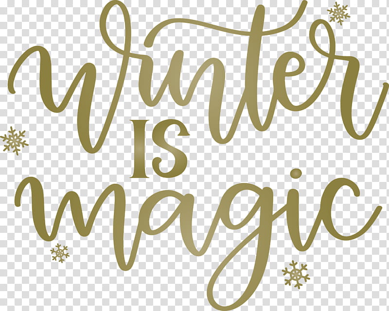 Winter Is Magic Hello Winter Winter, Winter
, Logo, Calligraphy, Yellow, Line, Flower, Text transparent background PNG clipart