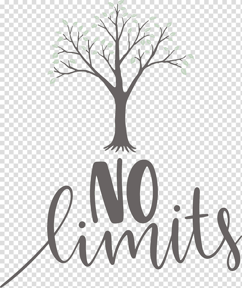 No Limits Dream Future, Hope, Tree, Calligraphy, Silhouette, Logo, Line transparent background PNG clipart