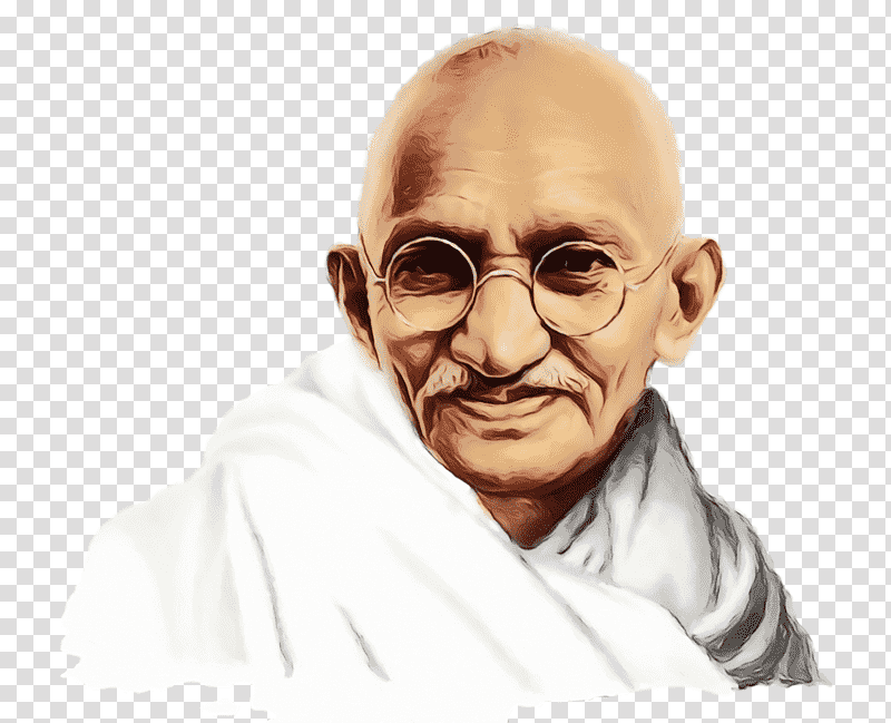 Mahatma Gandhi, Gandhi Jayanti, Watercolor, Paint, Wet Ink, Sarkarizone Study Point Library, Dav Public School transparent background PNG clipart