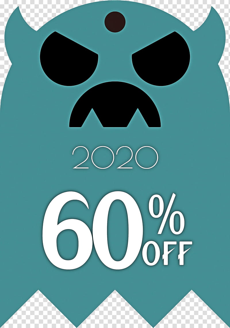 Halloween discount Halloween Sales 60% Off, 60 Off, 60 Discount, Logo, Snout, Dog, Meter, Biology transparent background PNG clipart