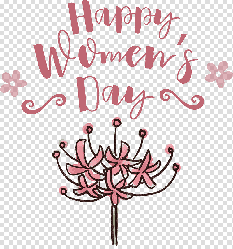 Happy Womens Day Womens Day, Floral Design, Red Spider Lily, Awareness, Flower, Fish, Cut Flowers transparent background PNG clipart