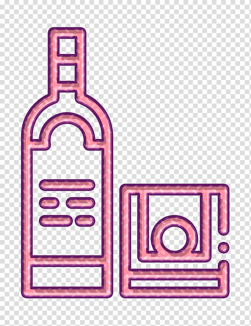 Vodka icon Beverage icon, Angle, Line, Padlock, Area, Meter transparent background PNG clipart