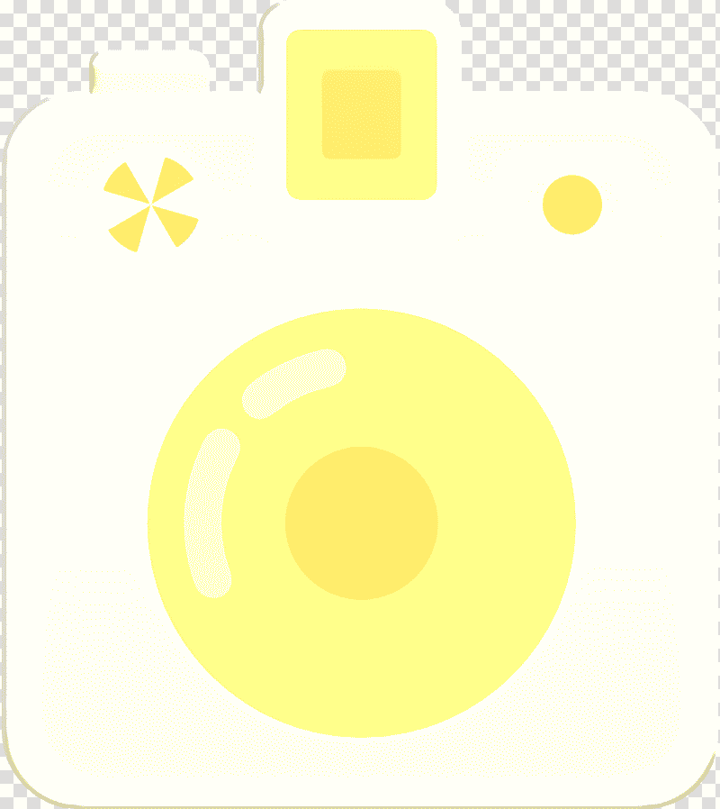 camera icon Summertime icon technology icon, Camera Icon, Yellow, Meter transparent background PNG clipart