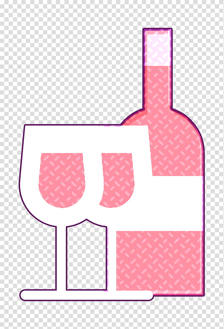 Beverage icon Wine icon Wine glass icon, Paper, Pink M, Line, Area, Meter transparent background PNG clipart