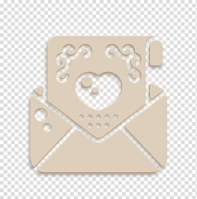 Wedding icon Wedding invitation icon Birthday and party icon, White, Beige, Heart, Label, Brown, Envelope, Circle transparent background PNG clipart