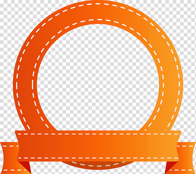 Emblem Ribbon, Orange, Circle transparent background PNG clipart