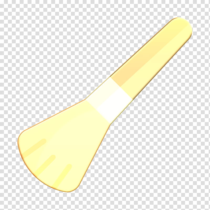 Make up icon Beauty icon Brush icon, Spatula, Yellow transparent background PNG clipart