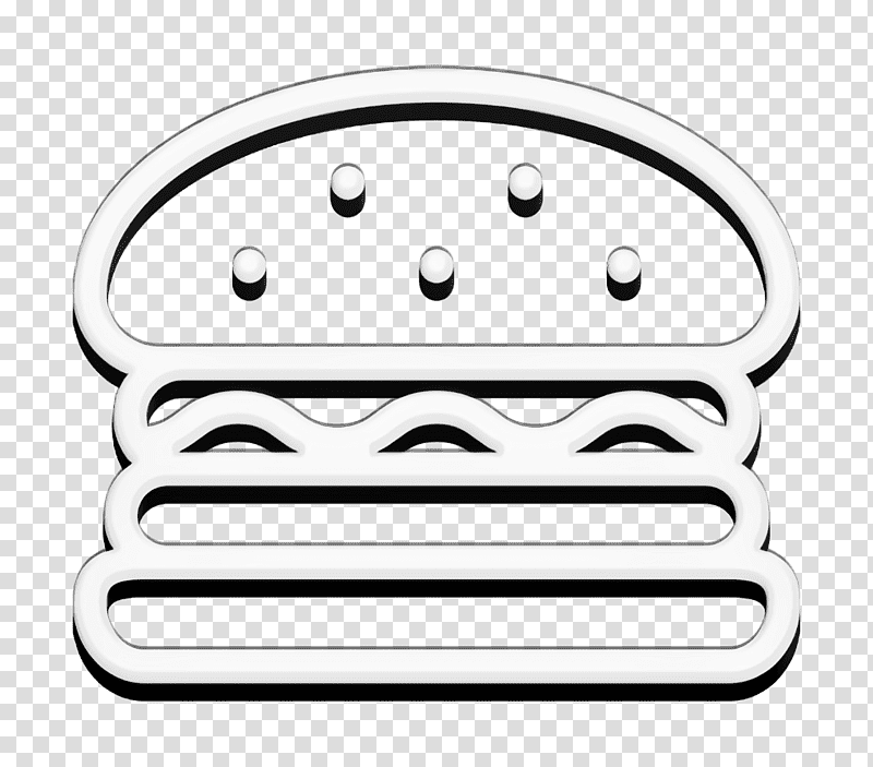 Burger icon One Hamburguer icon food icon, Icon Pro Audio Platform, Car, Line, Meter, Mathematics, Geometry transparent background PNG clipart