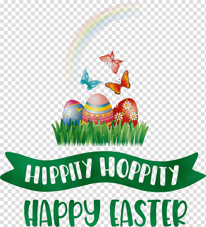 logo meter m, Hippity Hoppity, Happy Easter, Watercolor, Paint, Wet Ink transparent background PNG clipart