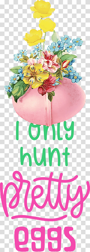 Floral design, Egg, Easter Day, Happy Easter, Watercolor, Paint, Wet Ink transparent background PNG clipart thumbnail