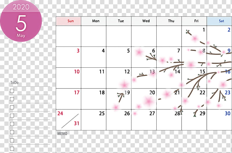 May 2020 Calendar May Calendar 2020 Calendar, Text, Line, Pink, Number, Diagram, Circle transparent background PNG clipart