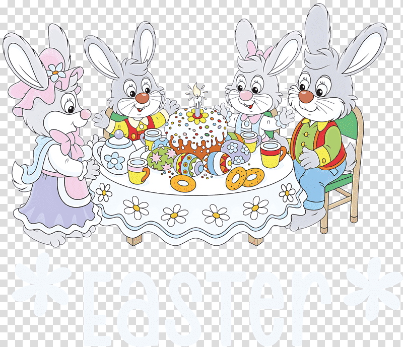 Easter Bunny Easter Day, Easter Food, Holiday, Cartoon, Holy Saturday, Easter Egg, Family transparent background PNG clipart