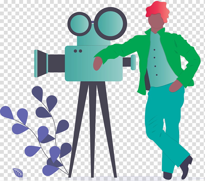 videographer video camera, Cartoon, Job transparent background PNG clipart