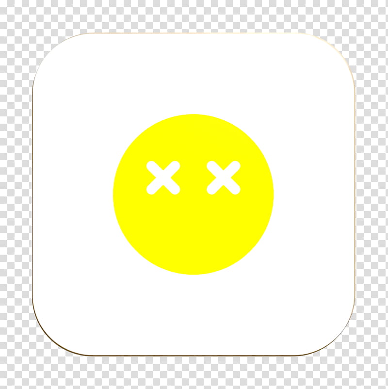 Emoji icon Dead icon Smiley and people icon, Circle, Yellow, Meter, Computer, Analytic Trigonometry And Conic Sections, Mathematics, Precalculus transparent background PNG clipart