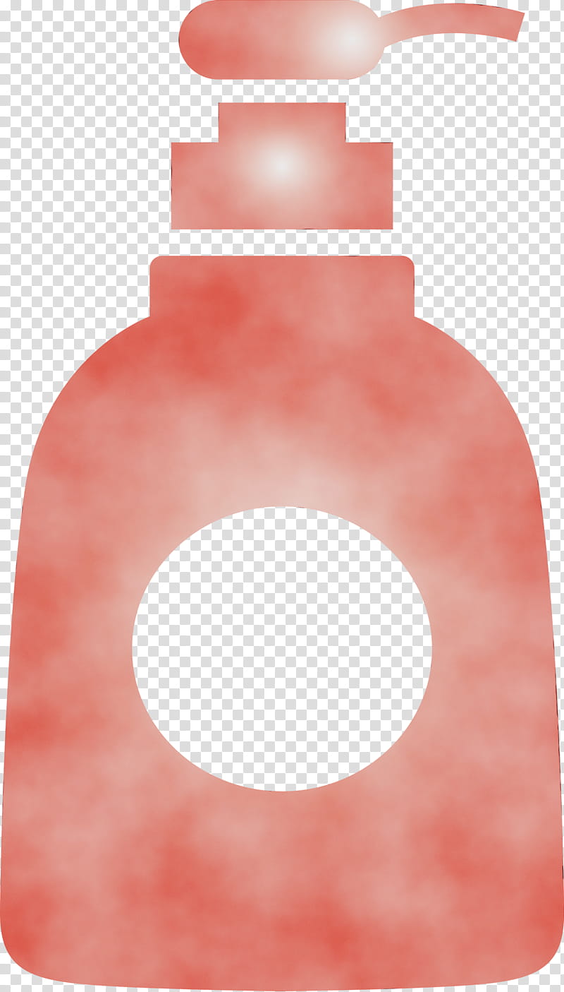 red pink circle, Hand Washing And Disinfection Liquid Bottle, Watercolor, Paint, Wet Ink transparent background PNG clipart