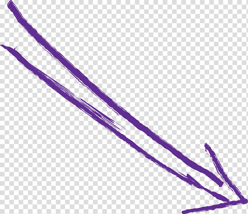 Hand Drawn Arrow, Purple, Violet, Line, Plant transparent background PNG clipart