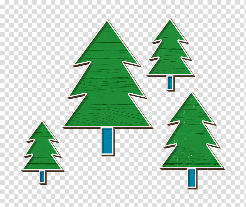 Forest icon Hunting icon, Christmas Tree, Oregon Pine, Colorado Spruce, Christmas Decoration, White Pine, Fir, Conifer transparent background PNG clipart