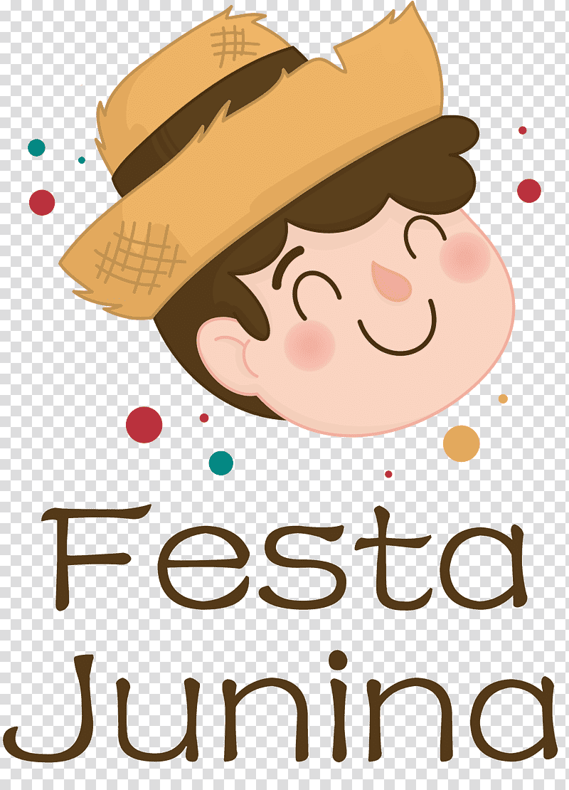 Festa Junina June Festival Brazilian harvest festival, Cartoon, Happiness, Hat, Meter, Line, Behavior transparent background PNG clipart
