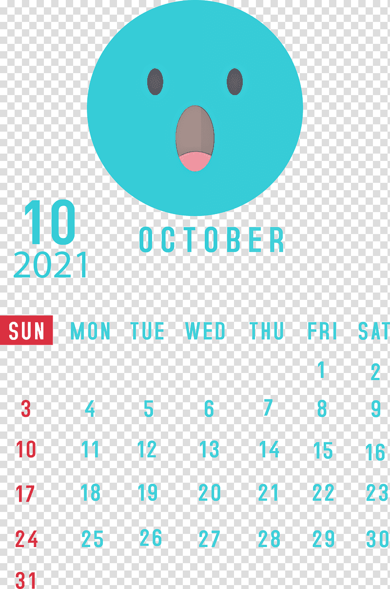 October 2021 Printable Calendar October 2021 Calendar, Htc Hero, Logo, Aqua M, Meter, Line, Microsoft Azure transparent background PNG clipart