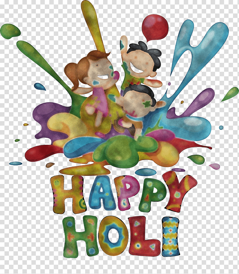 Happy Holi, Cartoon, Logo, Performance Art, Idea, Digital Art, Festival transparent background PNG clipart