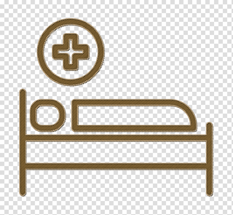 Bed icon Medical icon, Furniture, Symbol, Garden Furniture, Line, Meter, Chemical Symbol transparent background PNG clipart
