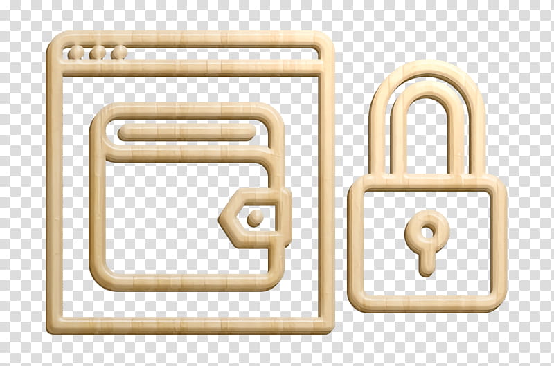 Padlock icon Digital wallet icon Data Protection icon, Material Property, Brass, Symbol, Metal transparent background PNG clipart