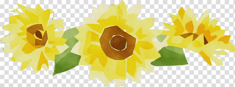 flower petal yellow plants science, yellow flower with green leaves, Watercolor, Paint, Wet Ink, Biology transparent background PNG clipart