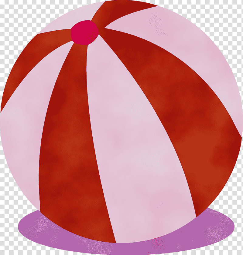 headgear, red and white striped umbrella, Watercolor, Paint, Wet Ink transparent background PNG clipart