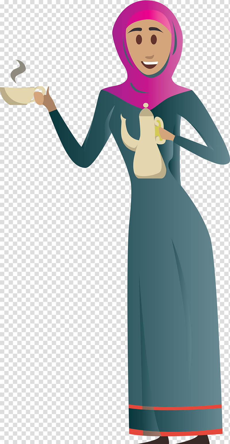 Arabic Woman Arabic Girl, Cartoon, Dress, Costume, Gown, Style transparent background PNG clipart