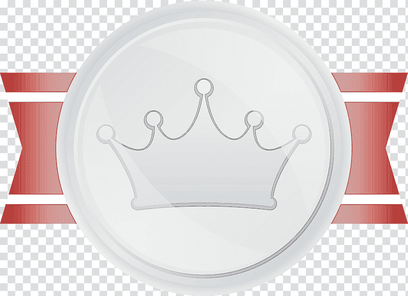 Crown, Silver Badge, Award Badge, Watercolor, Paint, Wet Ink, Insignia transparent background PNG clipart