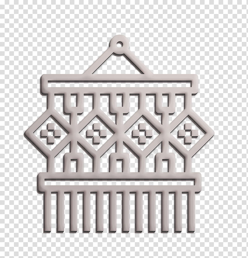Macrame icon Fabric icon Craft icon, Metal, Architecture, Column, Beige, Rectangle transparent background PNG clipart