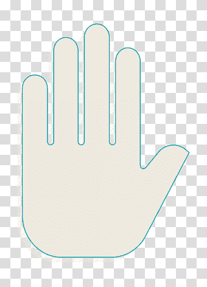 Stop hand silhouette - Free gestures icons