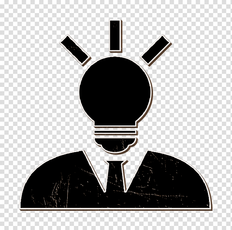 Creative man with lightbulb head icon people icon Idea icon, Share Icon, Incandescent Light Bulb, Data, Upload, Computer, Drawing transparent background PNG clipart