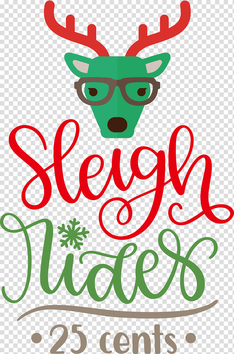 Sleigh Rides Deer reindeer, Christmas , Meter, Christmas Decoration, Flower, Christmas Day, Tree transparent background PNG clipart