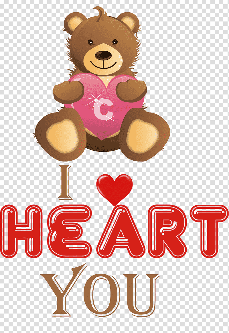 I Heart You I Love You Valentines Day, Bears, Teddy Bear, Giant Panda, Stuffed Toy, Doll, Buildabear Workshop transparent background PNG clipart