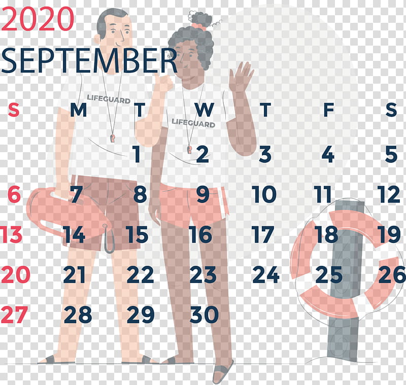 September 2020 Calendar September 2020 Printable Calendar, Sleeve, Uniform, Shoe, Line, Gkn, Sports transparent background PNG clipart
