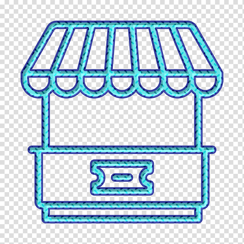 Ticket Office icon Amusement Park Lineal icon Stand icon, Video Clip, Marketplace, Online Marketplace transparent background PNG clipart