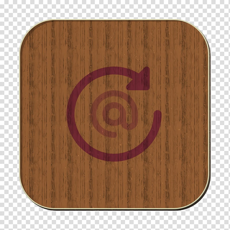 Email icon At icon Arroba icon, Wood, Wood Stain, Paper, Color, Frame, Color Gradient, Wood Grain transparent background PNG clipart