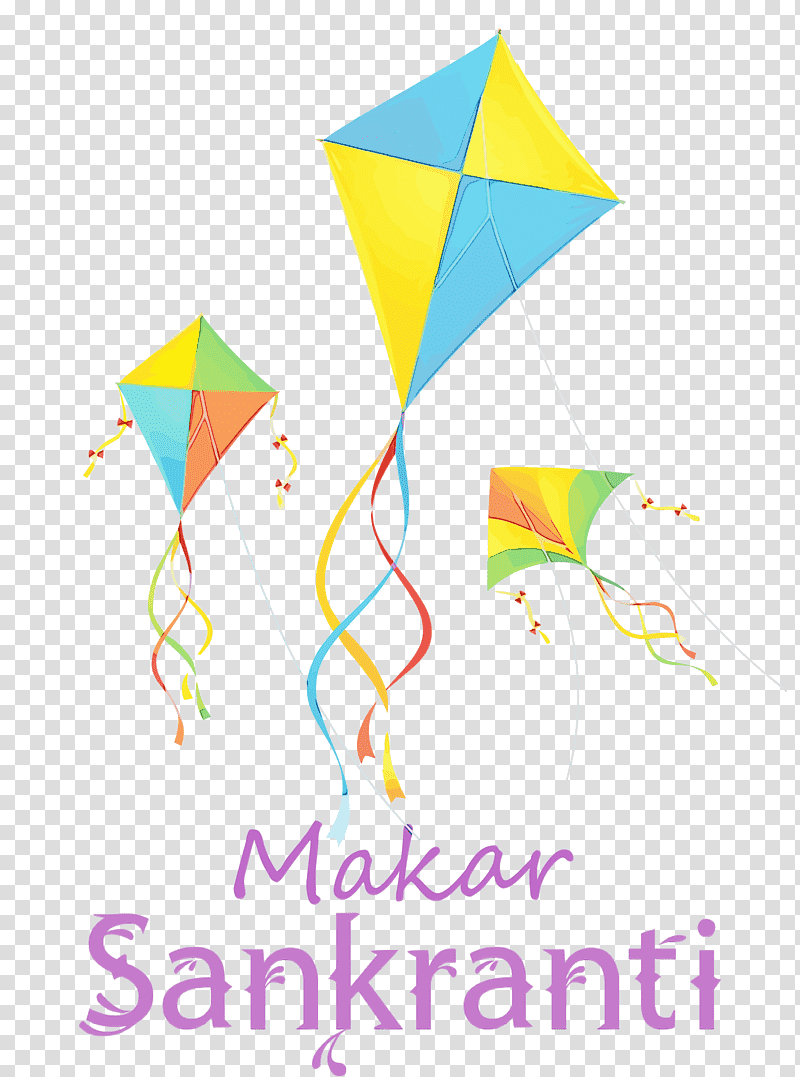 kite meter line mathematics, Makar Sankranti, Magha, Bhogi, Happy Makar Sankranti, Watercolor, Paint transparent background PNG clipart