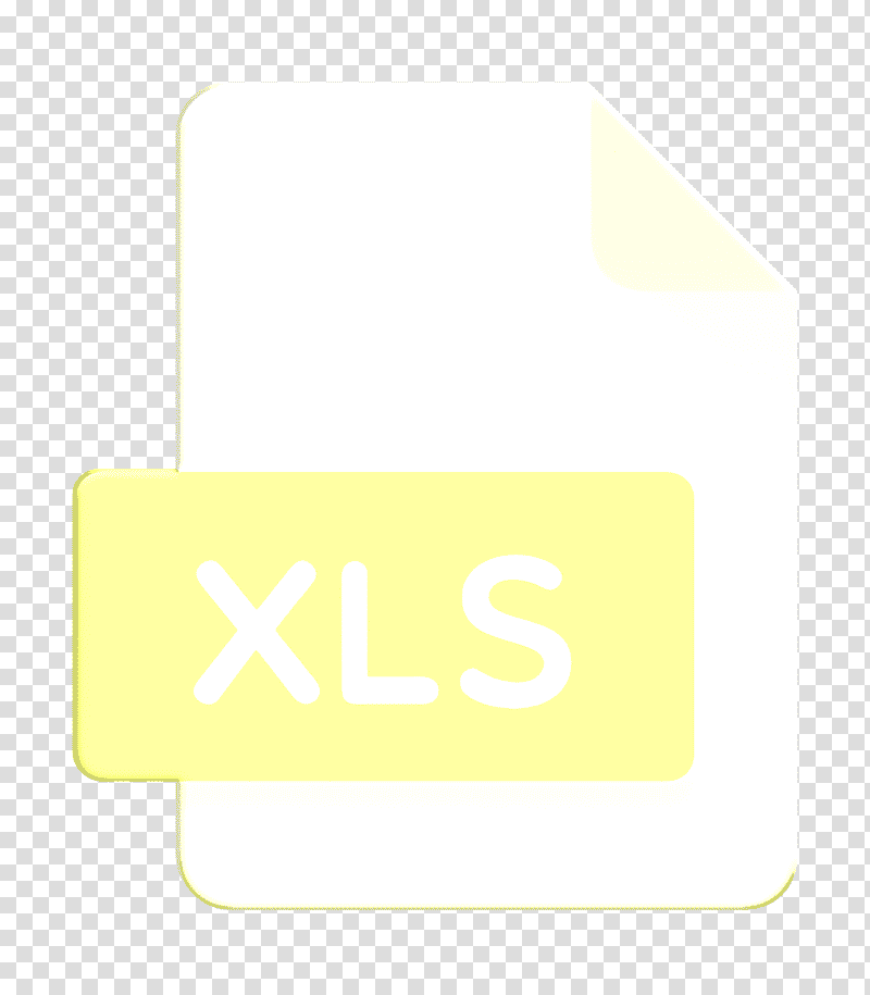 Files icon Xls icon, Logo, Rectangle, Yellow, Meter, Mathematics, Geometry transparent background PNG clipart