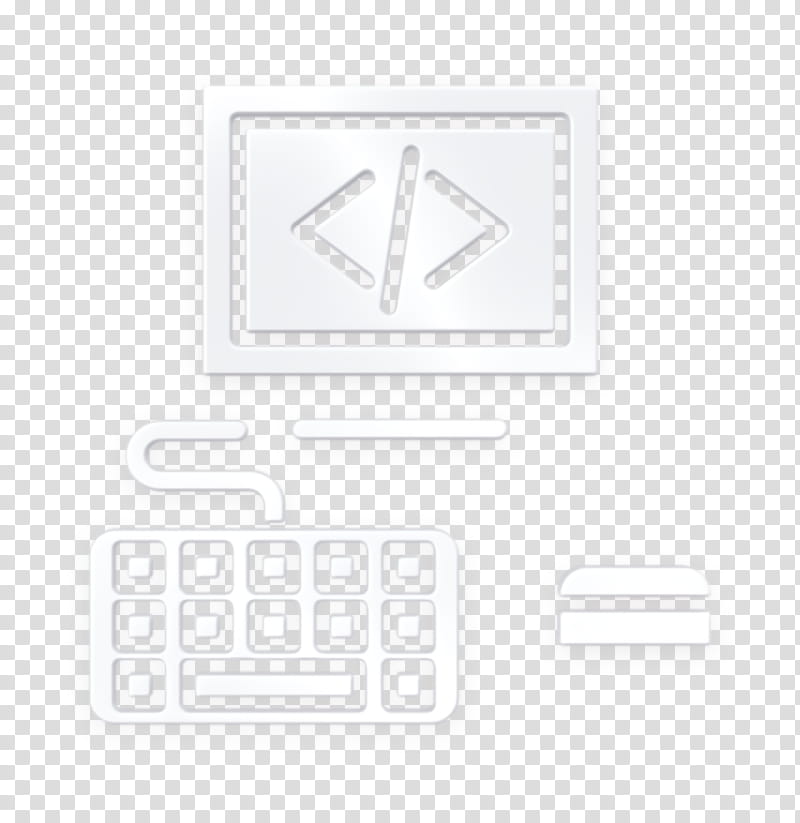 Computer icon Coding icon, Text, Black, Logo, Line, Symbol, Blackandwhite, Technology transparent background PNG clipart