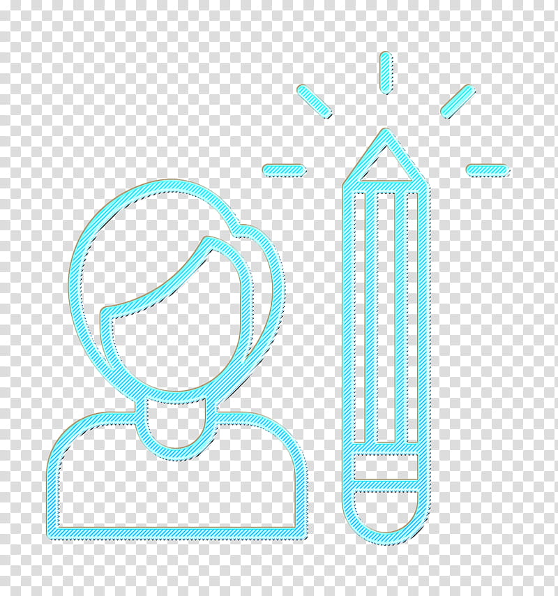 Art and design icon Creative icon Pencil icon, Text, Line, Neon, Logo, Neon Sign transparent background PNG clipart