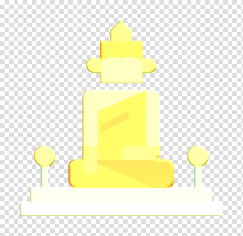 Thailand icon Great buddha of thailand icon Pattaya icon, Yellow, Cake transparent background PNG clipart