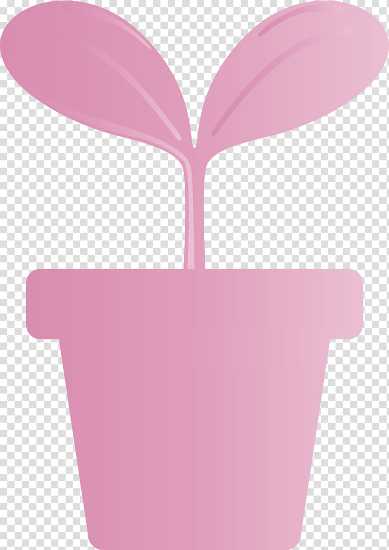 sprout bud seed, Flush, Pink, Flowerpot, Heart, Magenta transparent background PNG clipart