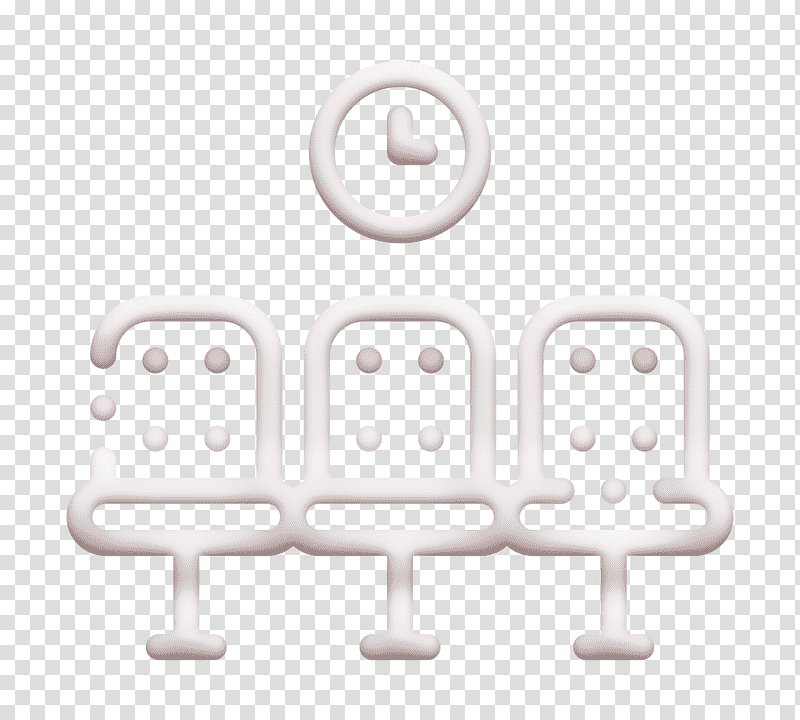 Waiting room icon Airport icon, Logo, Black And White
, Icon Pro Audio Platform, Meter, Number transparent background PNG clipart